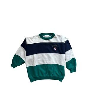 Vintage Women's The Limited Jeans Sweatshirt Large Colorblock Crest Logo 90s